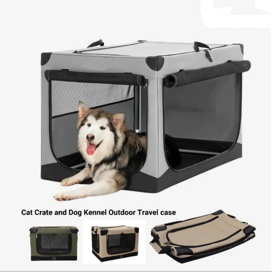 Foldable Dog Crate for Cars & Home