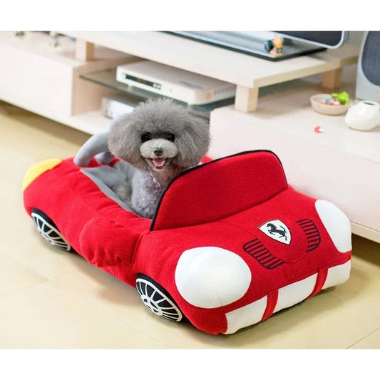 Cozy Dog Bed In Sports Car Design For Small Dogs And Puppies