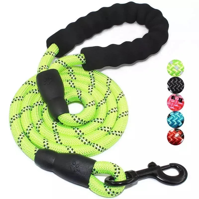 Adjustable Nylon Dog Lead With Padded Handle - Robust And Non - Slip Design