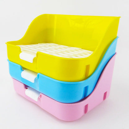 Plastic Litter Tray With Ventilation Grille - Practical And Easy To Clean