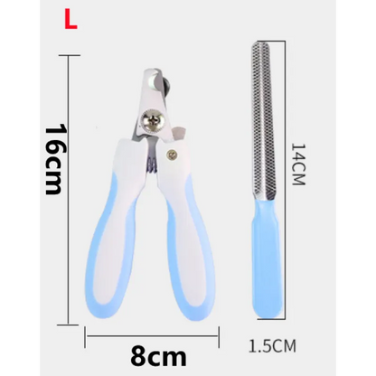 Claw Scissors for Pets with Safety Lock and File