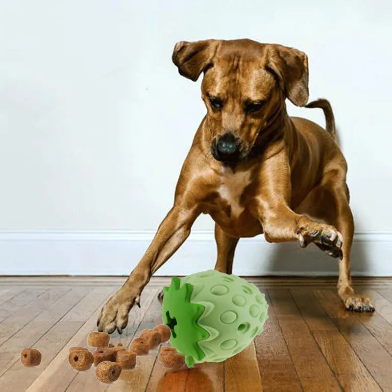 Chew Toy For Dogs - Interactive Strawberry - Shaped Toy Made Of Rubber
