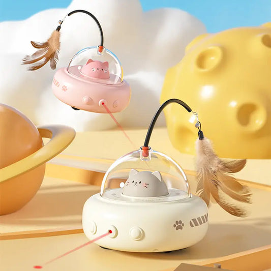 Cat UFO Laser Toy