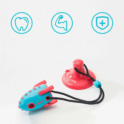 Rocket Shaped Dog Toy - Interactive Chew Toy For Dogs