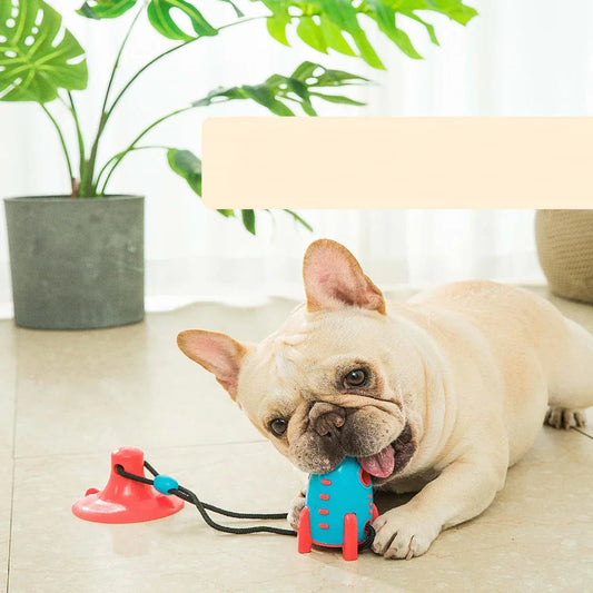 Rocket Shaped Dog Toy - Interactive Chew Toy For Dogs