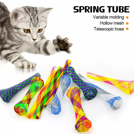 Flexible Cat Toy - Flexible Mesh Sticks For Interactive Playtime Fun