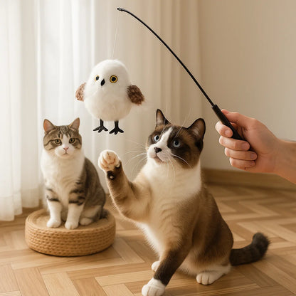 Fluttering and Chirping Bird Cat Toy