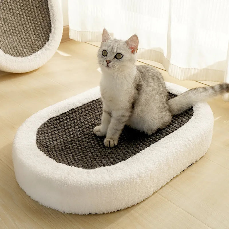 Premium Cat Bed With Scratching Plate